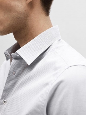 SLHSLIMDETAIL SHIRT LS CLASSIC NOOS 179651002 Brigh
