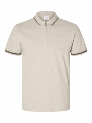 SLHSLIM-TOULOUSE DETAIL SS POLO NOO S 276277001 Pure